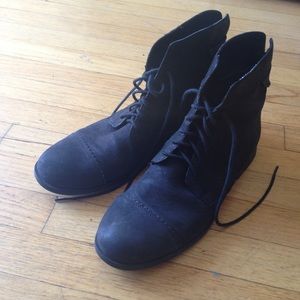 Camper Black Lace up Booties